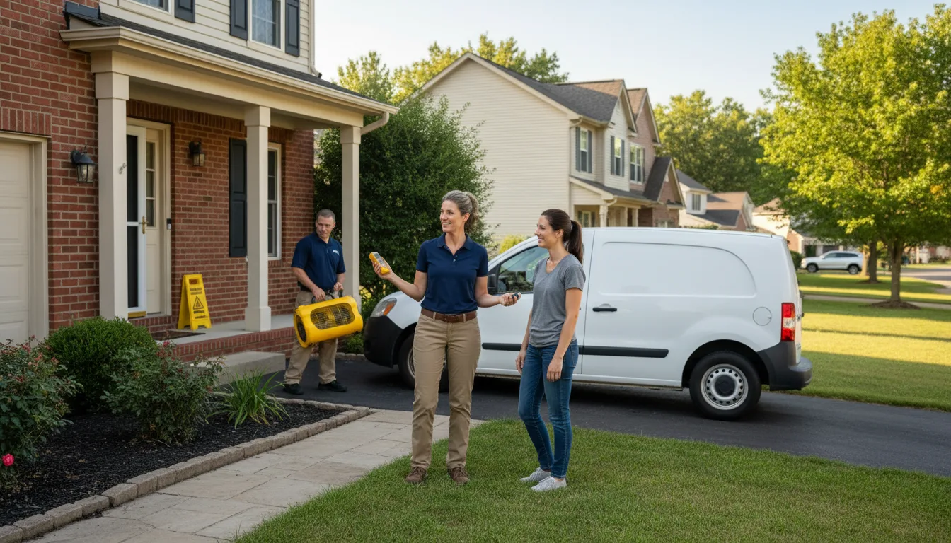 Residential water damage restoration in Yellow Jacket, CO
